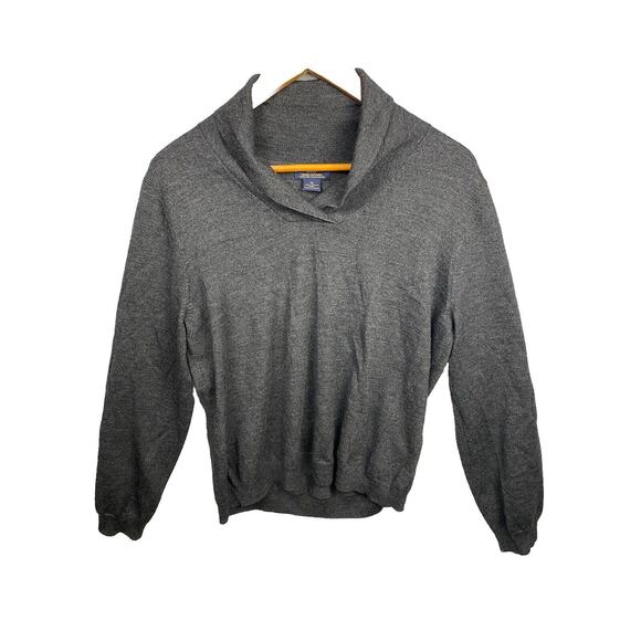 Brooks Brothers Sweater Mens Cowl Neck Extra Large Fine Merino Italian Wool - Picture 1 of 6